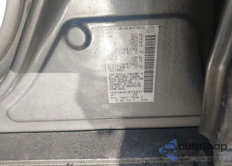 2015 Nissan Rogue Sl z USA, uszkodzony, nr VIN 5N1AT2MV6FC879357